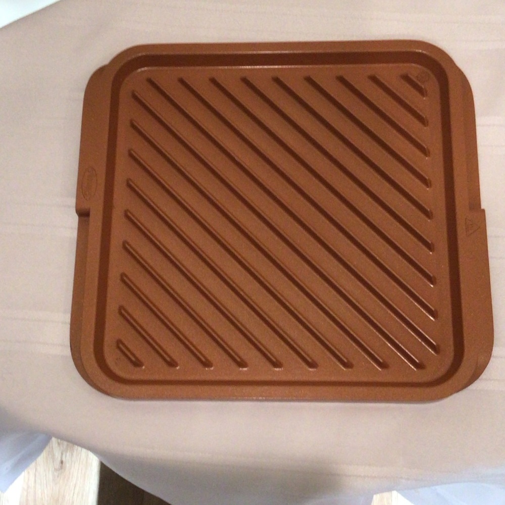 Gotham steel nonstick copper reversible double grill 11.5”